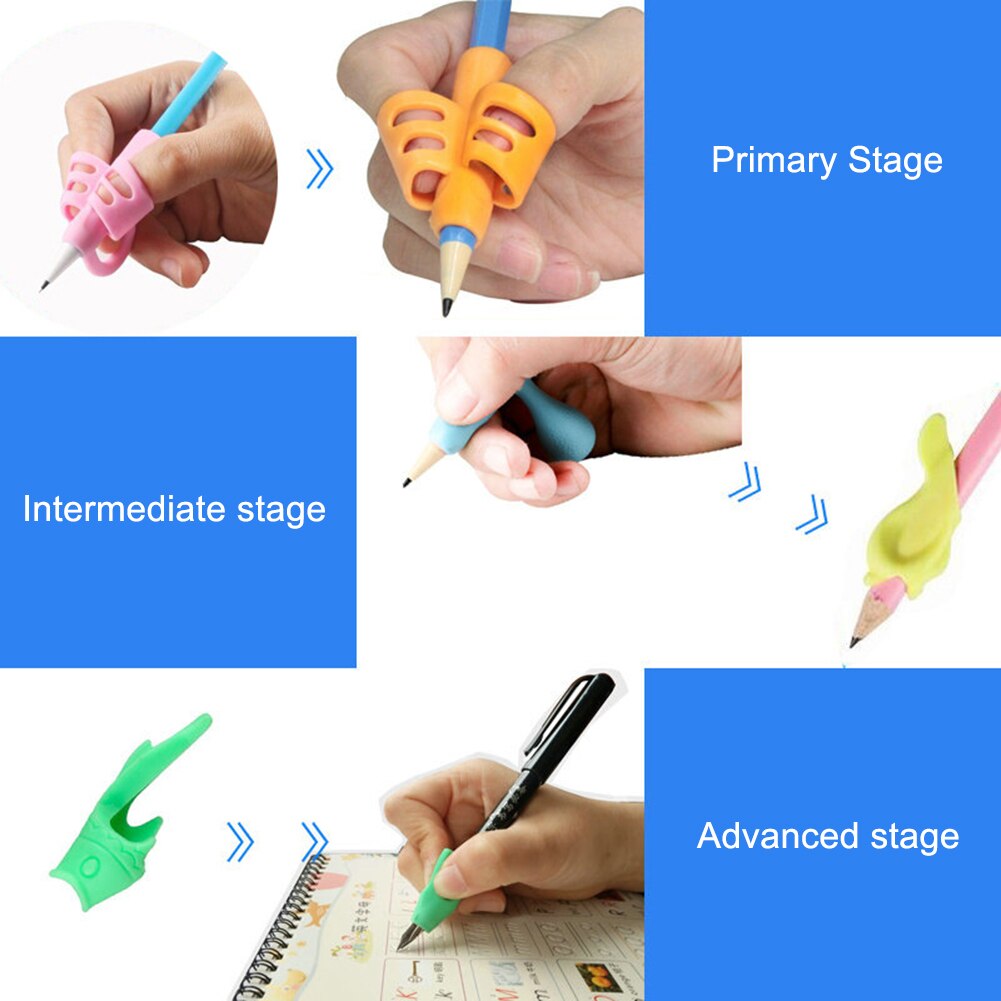 13 Pcs Children Pencil Holder Correction Hold Pen Writing Grip Posture Tool Help Kids Learn To Hold The Pen With Right Posture