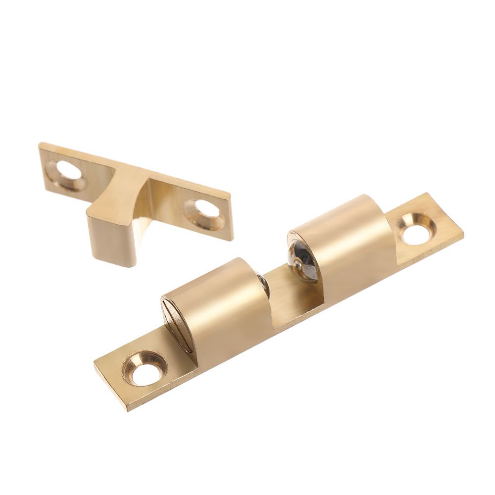 42/50/60/70mm Brass Cabinet Catches Wardrobe Stopper Door Lock Buckle Furniture Hardware Damper Buffer Inner Locks Switch Closer