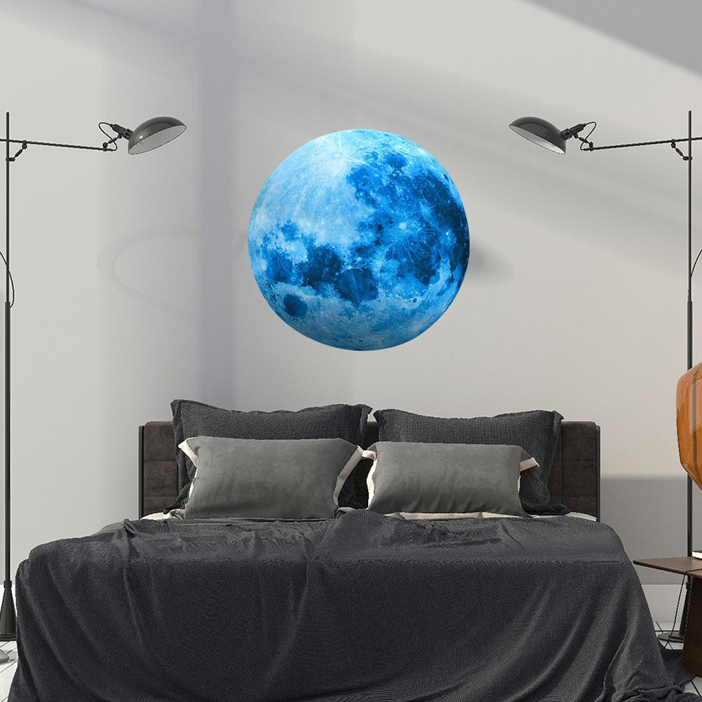 30cm Blue Moon 435pcs Blue Luminous Moon Star Sticker 166pcs Star Decal Decoration