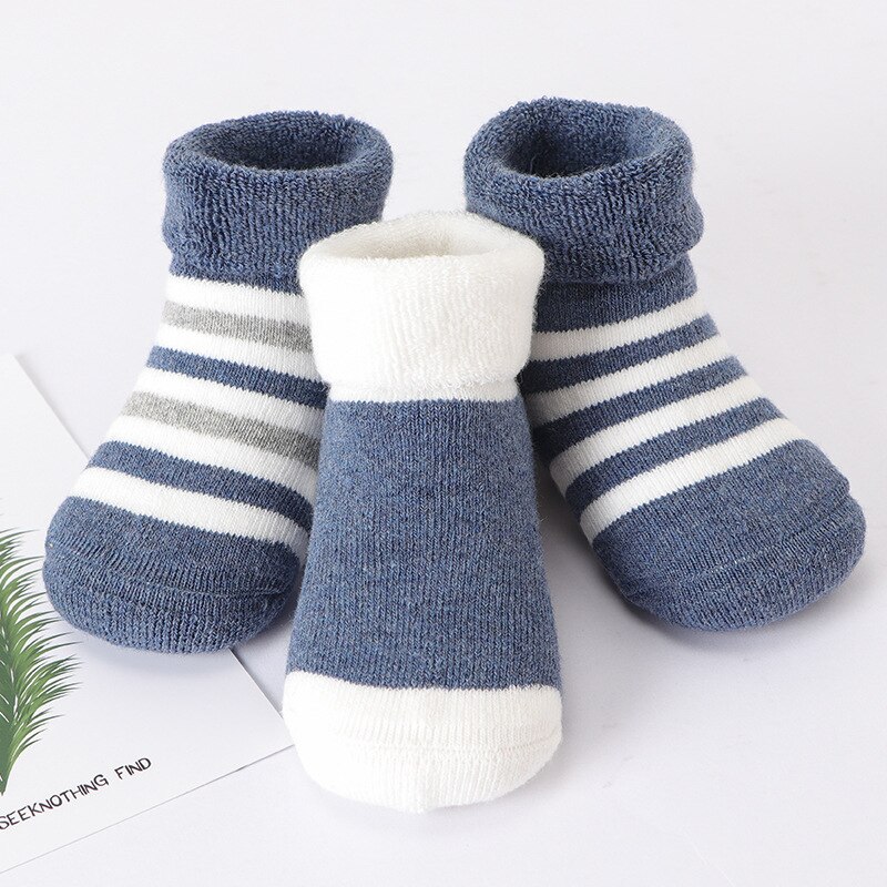 3 Pairs/Set Cotton Baby Socks For 0-3 Years Baby Girls Baby Boys Calcetines Bebe Toddler Newborn Infant Winter Warm Socks TS176