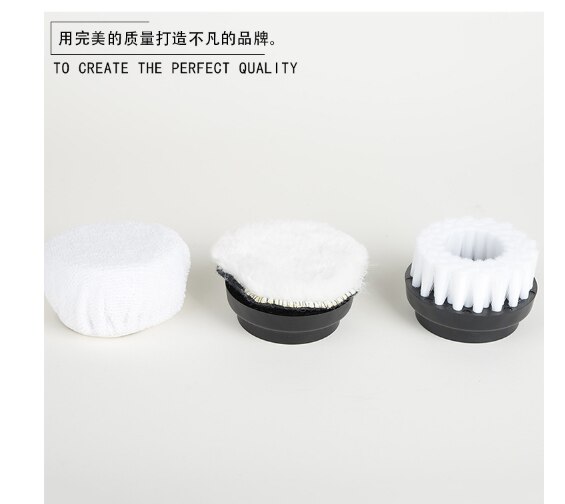 Electric shoe Cleaning Machine Portable rechargeable/battery Dedusting oiling waxing polishing 5 Brush Heads One-touch switch