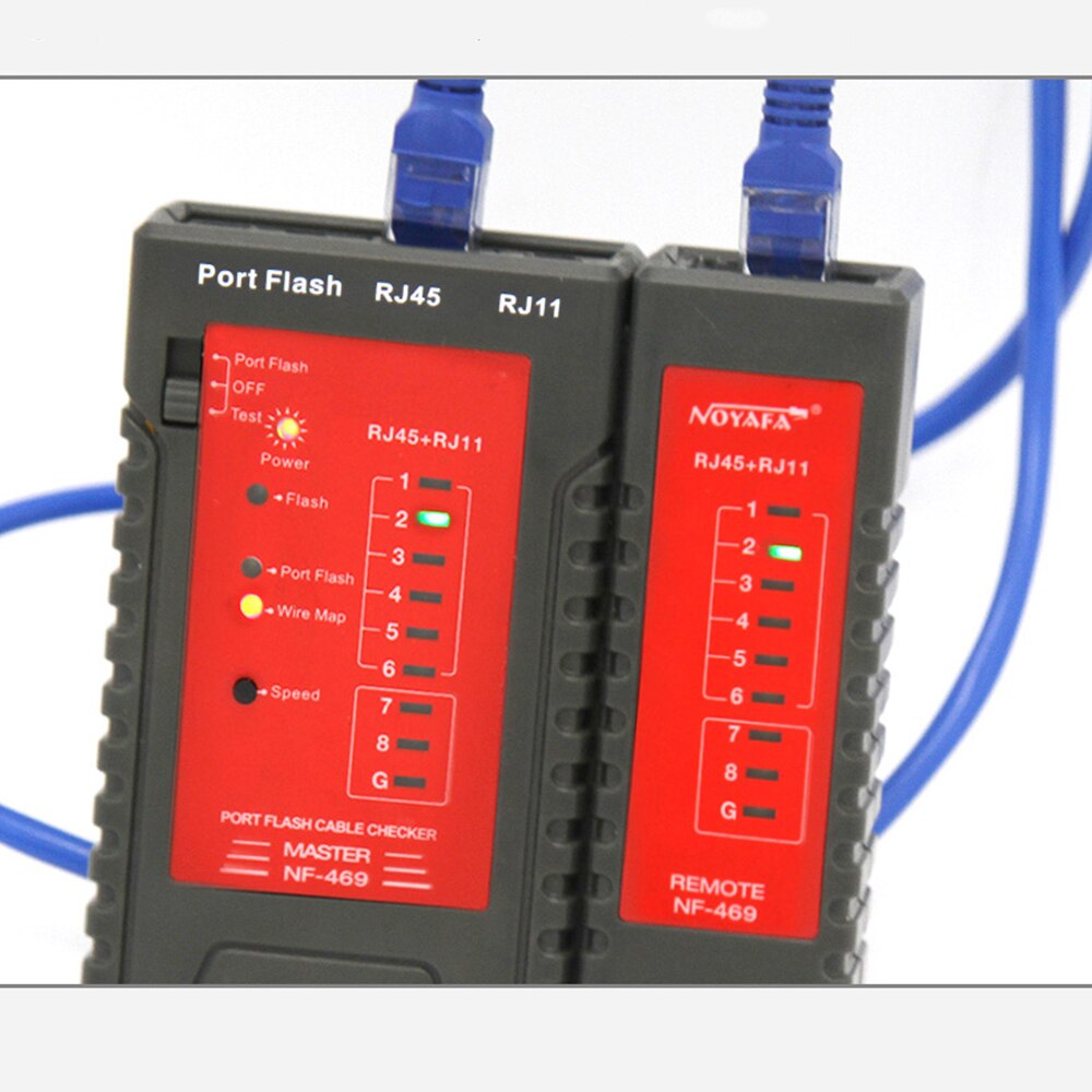 , Noyafa NF-469 Portflash network cable tester can locate cables on the switch by the flashing light