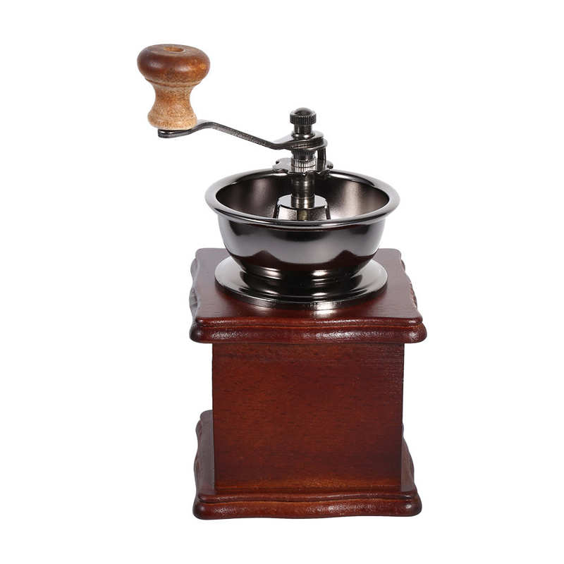 Koffieboon Molen 1Pcs Retro Houten Handleiding Koffieboon Handslijpmachine Handleiding Mini Molen Home Office Gebruik