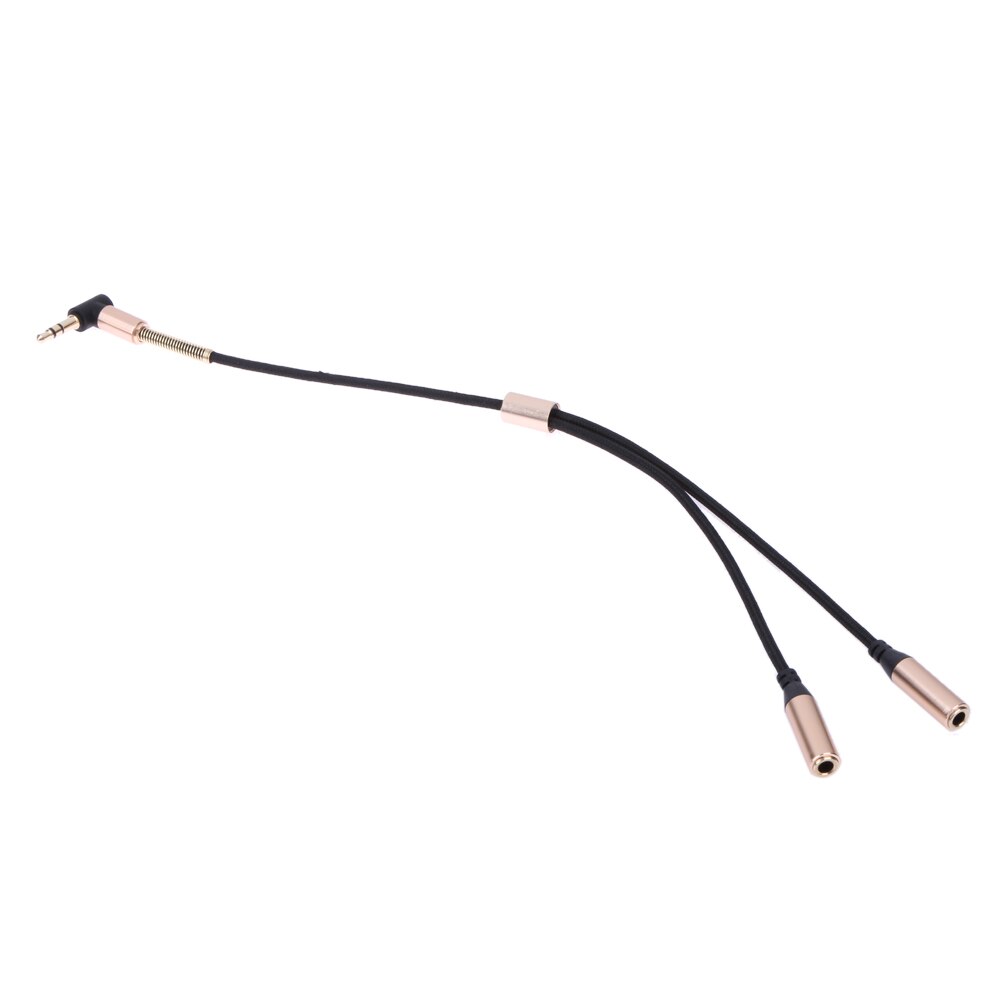 3.5Mm Male Naar 2 Vrouwelijke Jack Plug Y Splitter Audio Stereo Extension Oortelefoon Hoofdtelefoon Kabel Connectors Splitting Adapter Kabel