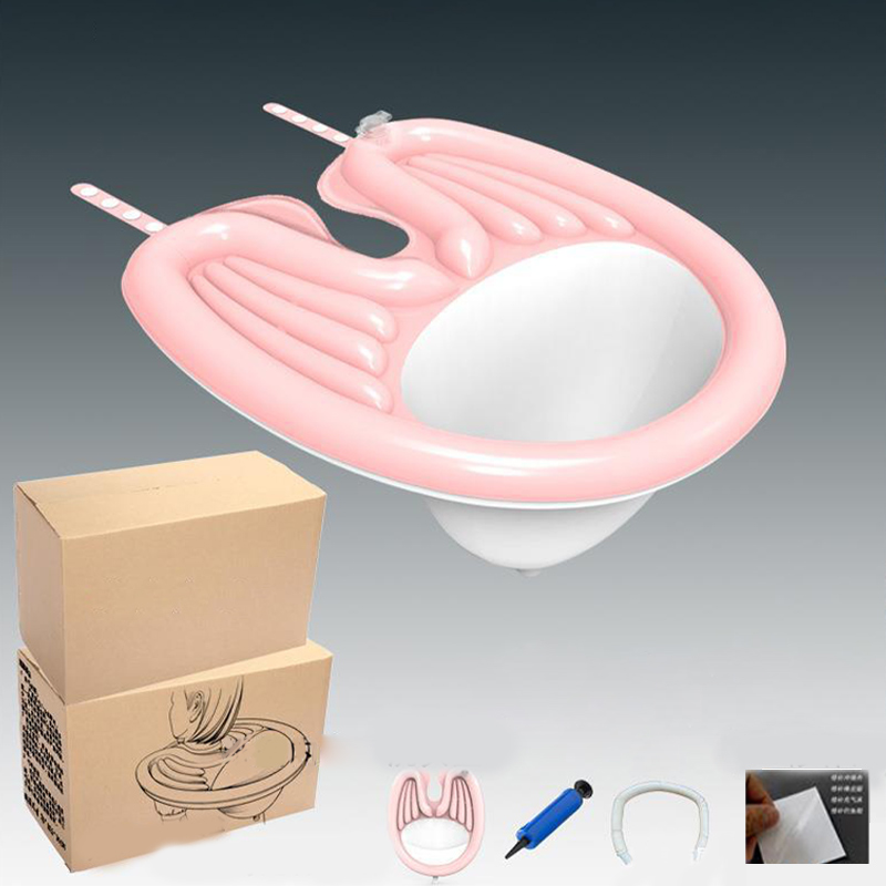 Bassin de shampoing gonflable en PVC, outils de lavage des cheveux, coussin d&#39;ailes d&#39;ange pour femmes enceintes, évier de lavage pliable Portable en plein air