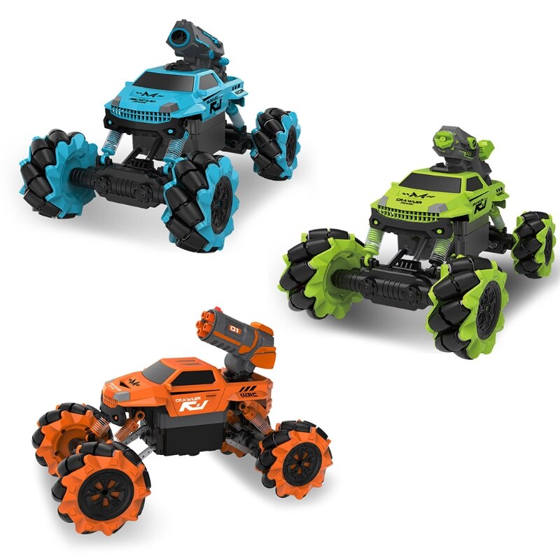 2.4GHz Remote Control Car 360 °Rotating RC Off Road Drifting Truck Radio Crawler Bubble Machine for Kids Gi