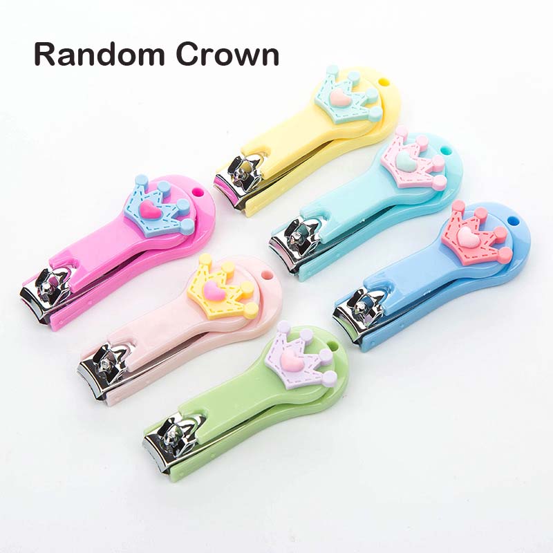 1Pcs Baby Special Nail Clipper Baby Safety Care Products Cute Infant Finger Trimmer Scissors Newborn Nail Care Nail Cutters: Random 1Pcs Crown