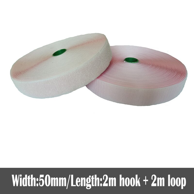 50mm Width colorful no adhesive fastener tape stick clothing tape sewing magic hook loop sticker strip strap stick 2 meters: Color 06