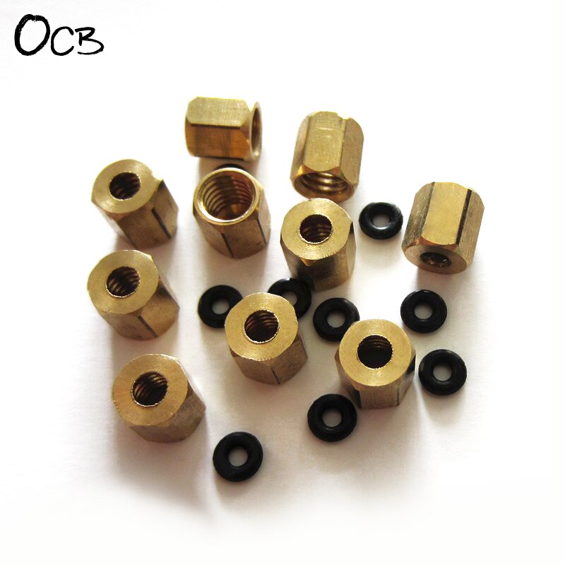 20 Stuks Koperen Schroef Met O-ring Voor Kleine Inkt Demper 2mm * 3mm Voor DX3 DX4 DX5 Inkt Buis