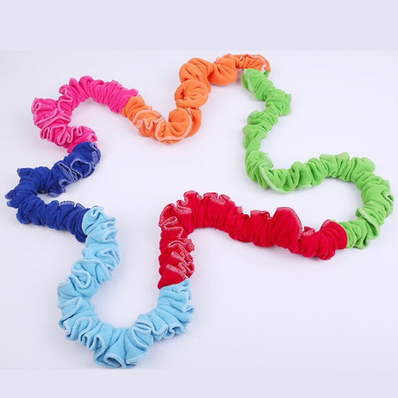 Team Cooperation Work Develop Outdoor Sport Toy Elastic Fleece Stretchy Band Integrations Dynamic Movement Exercise for Children