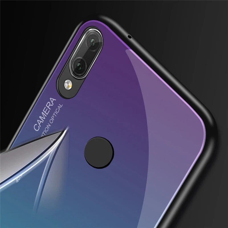 Custodia per telefono in vetro temperato colorato sfumato di lusso per Huawei Honor 8X Honor 8x X8 8X8 Max Pro Honor8 X Cover Case Shell