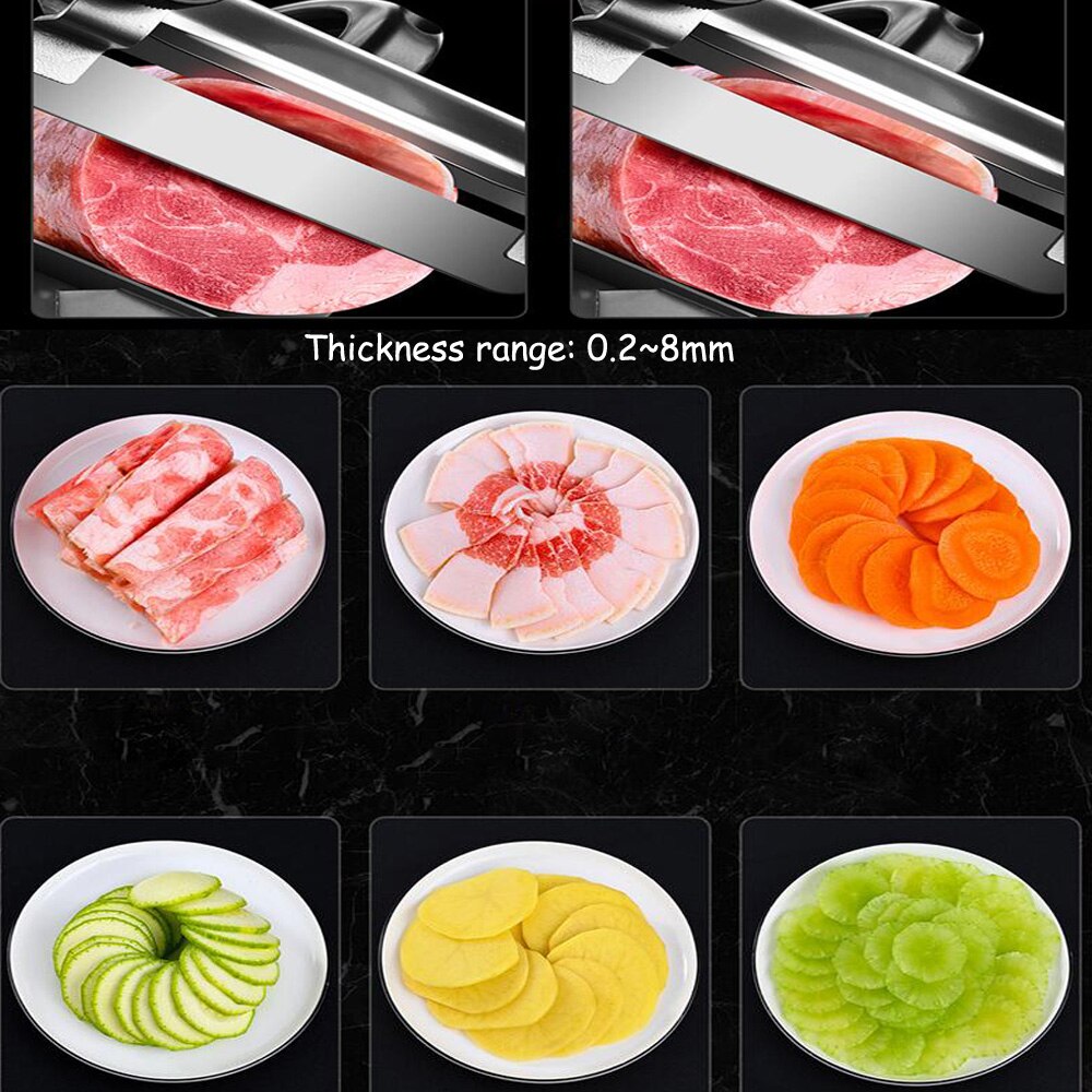 Stainless Steel Beef Herb Mutton Rolls Cutter Household Manual Lamb Slicer Frozen Meat Cutting Machine