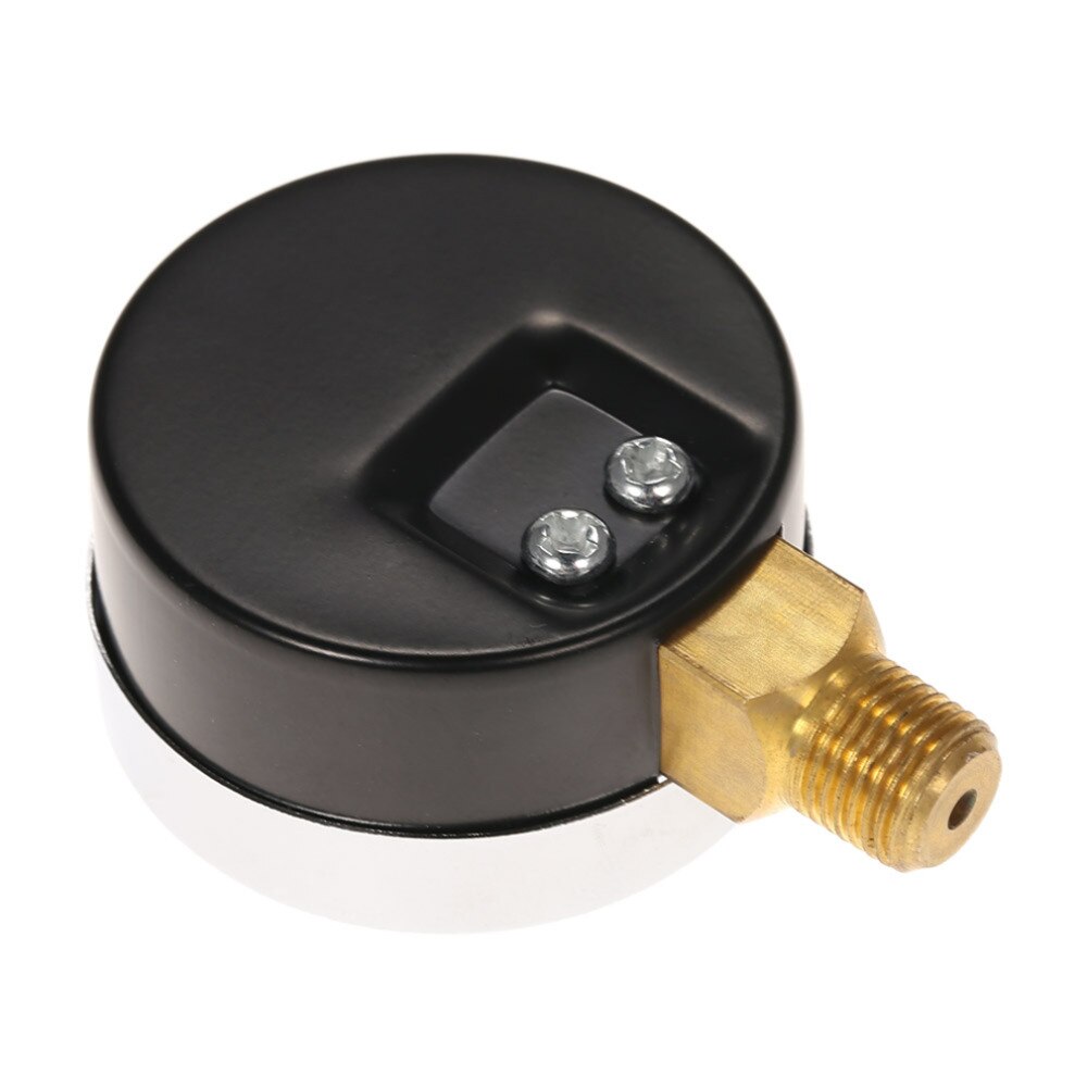 Mini manómetro de 0-200psi 0-14Bar, medidor de presión de compresor de aire con Dial, medidor de presión hidráulica, medidor de doble escala, montaje lateral