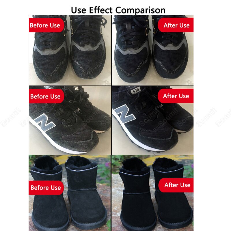 Cepillo de limpieza de ante para zapatos, elimina la suciedad, botas de ante, bolsas de terciopelo nobuk, cepillo para los zapatos de cuero, herramientas de pulido para el cuidado del calzado