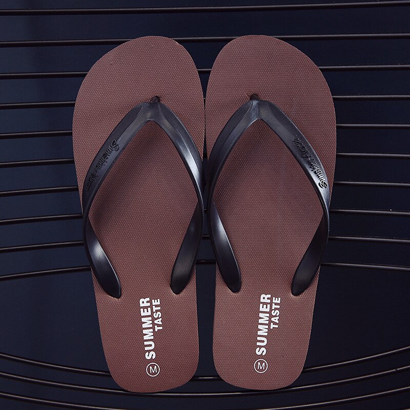 Sandales de plage antidérapantes pour hommes, chaussures unisexes, respirantes, décontractées, pour Couple, été, Size38-45: Marron / M (match for 42-43)