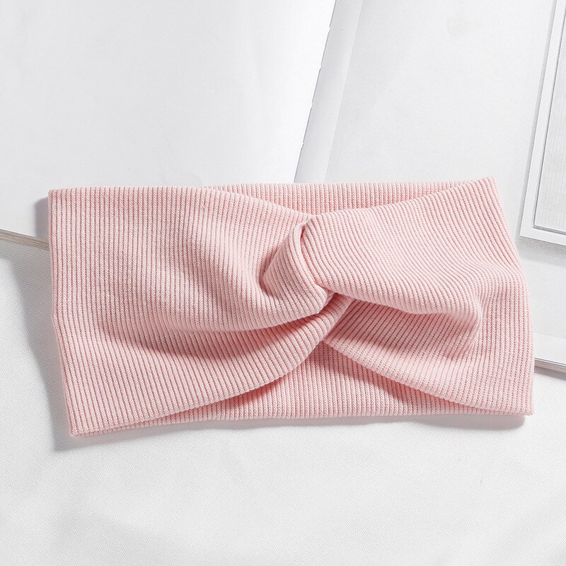 Diadema de lana con orejas de animales para mujer y niña, accesorios para el cabello, turbante cruzado, 1 unidad