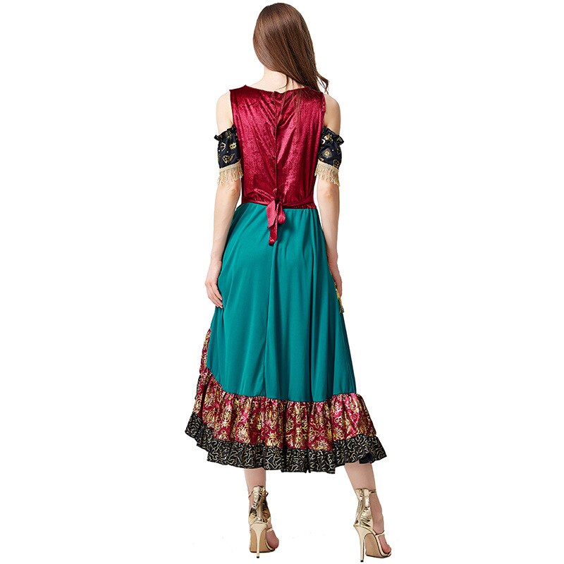 Vrouwen Starlight Zigeuner Jurk Carnaval Flamenco Dancer Kostuum Vrouwen Stage Performance Party Tassel Dance Buikdans Kostuum