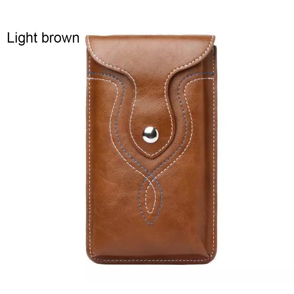 Funda Universal de cuero PU para teléfono móvil funda para Smartphone bolsa para cinturón funda para cintura para iphone Huawei Samsung Xiaomi: Default Title