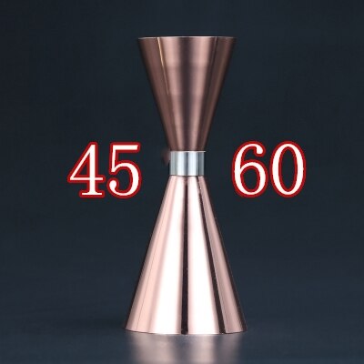 Japanse maatbeker gereedschap barmaat cocktailmaatje bargereedschap baraccessoires en handig eenvoudig: Koper 45-60ml