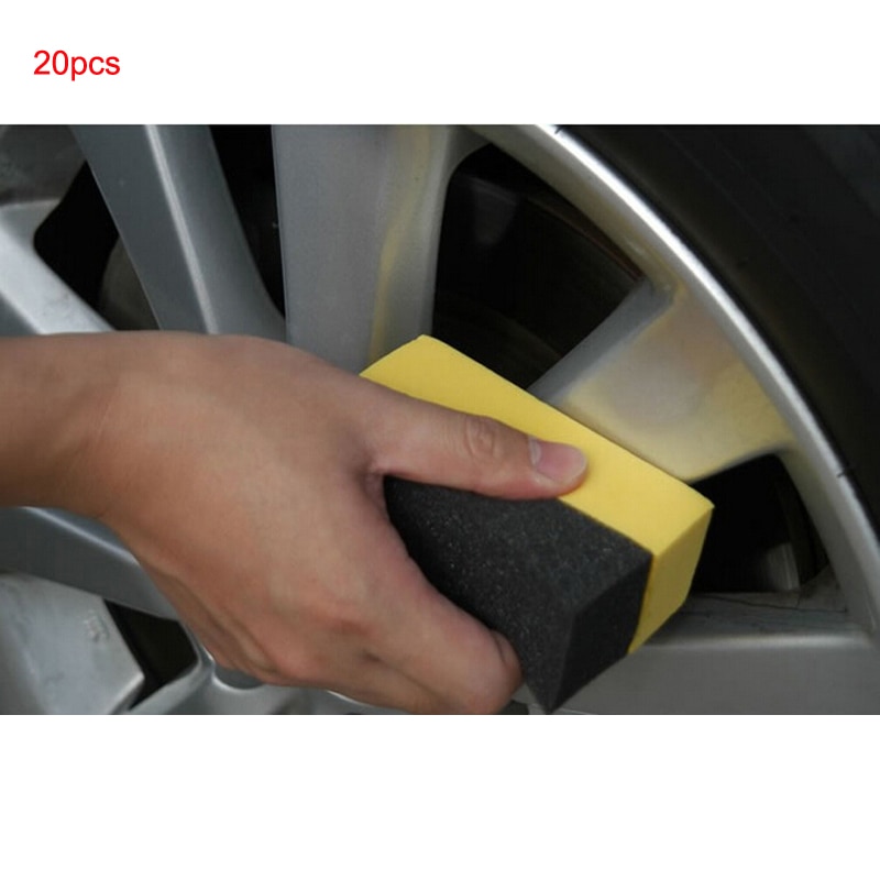Youwinme 20 stks U-vorm Auto Tyre Wasborstel Spons Truck Tire Paint Care Auto Wielen Reiniging Wax Polijsten wasmachine Veeg