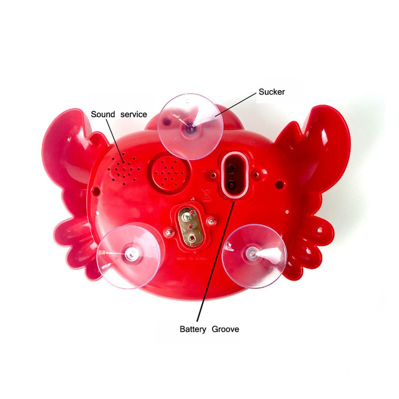 Juguetes de máquina de soplado de cangrejos y burbujas para niños, jabón de burbujas, juguete de baño para bebé, fabricante de burbujas al aire libre, para niños