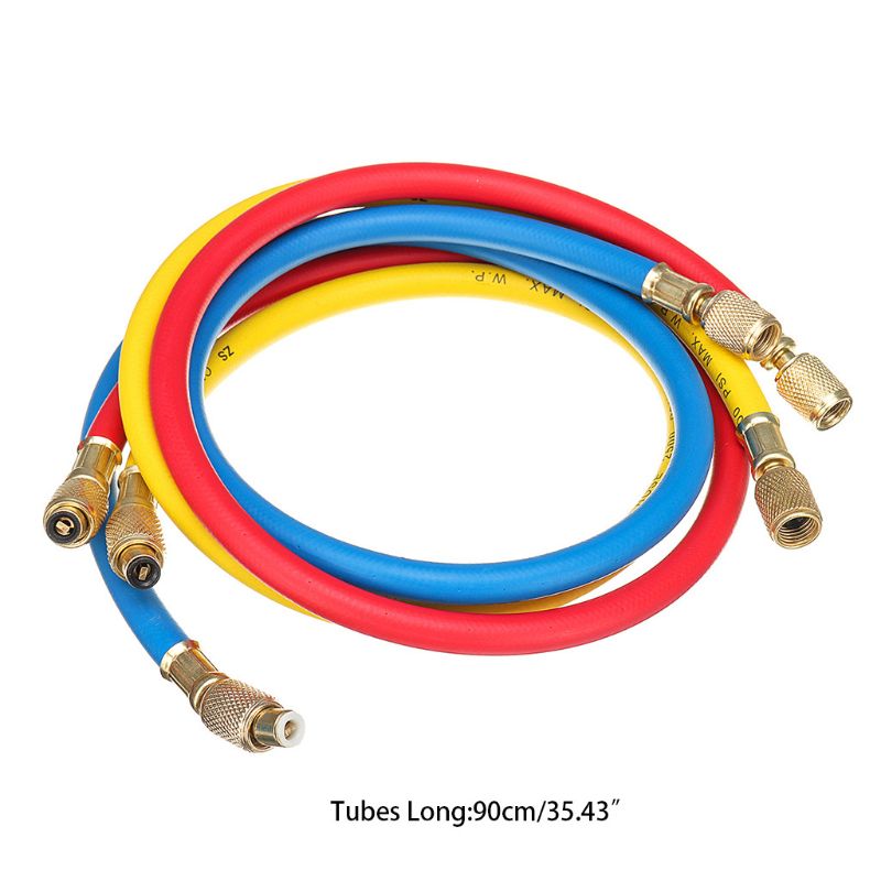 Juego de manómetro para refrigerante, herramientas de aire acondicionado + prueba de refrigeración, de carga, para refrigeración de aire acondicionado