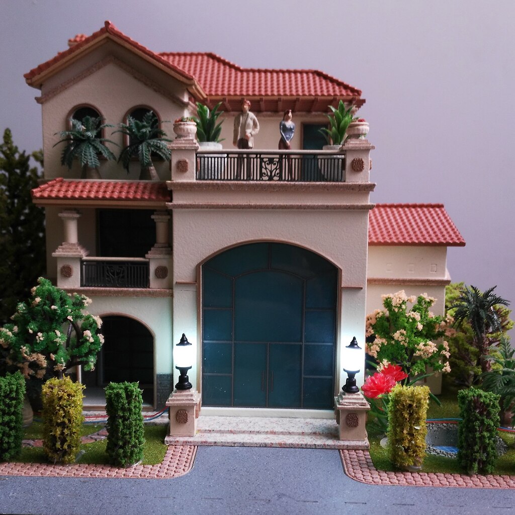 10Pcs Model Miniature Street Lights HO Scale LEDs Garden Lawn Lights 1:100