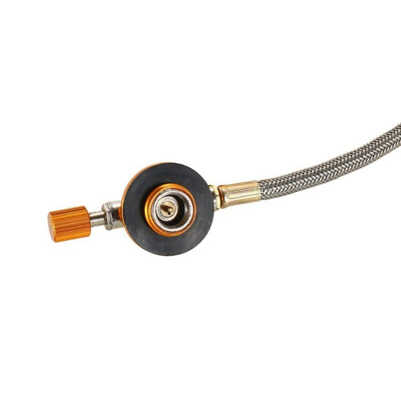 Outdoor Roestvrij Staal Camping Gasfornuis Veilig Switching Opladen Opblaasbare Adapter Voor Platte Tank Vloeibaar Gas Cilinder