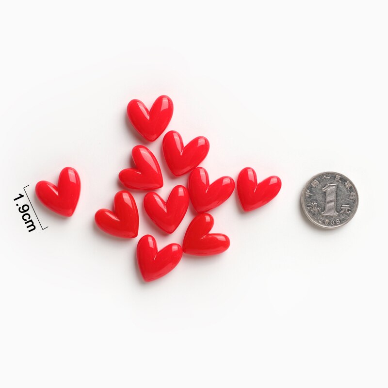 Imán de nevera de resina con forma de corazón, imán de nevera familiar de Chocolate, decoración de boda, 10 Uds.: 10 pcs A