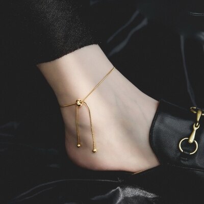 HUANZHI Neue Heiße Gold Perlen Schlange Knochen Halskette Dünne Kette Einstellbare Minimalistischen Halsketten für Frauen Mädchen Schmuck: C  etwa12CM