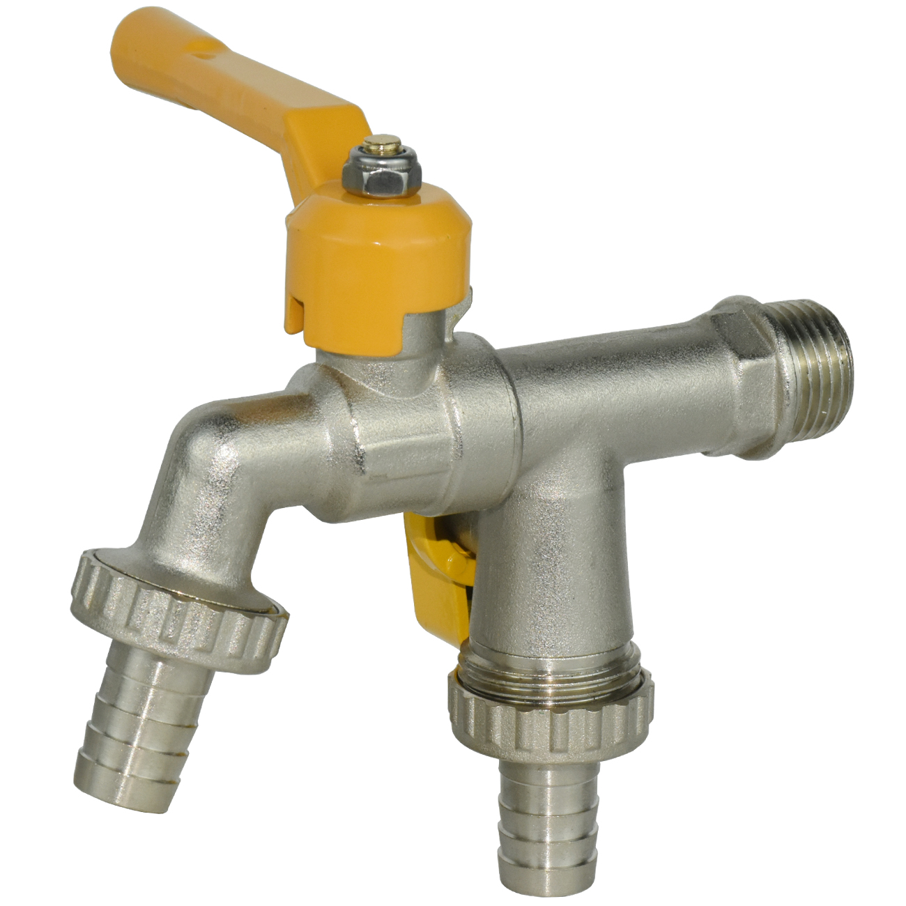 Tuinslang Kraan Adapter 1/2 ''IBC Watertank Connector 2-weg 1-weg Irrigatie Messing Kraan Gezamenlijke Vervanging Fitting Kogelkraan