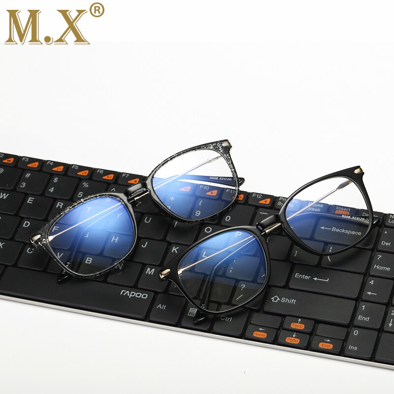 MX Brand TR90 Anti Blue Light Goggles Reading Glasses Protection Eyewear Titanium Frame Computer Gaming Glasses For Women Men