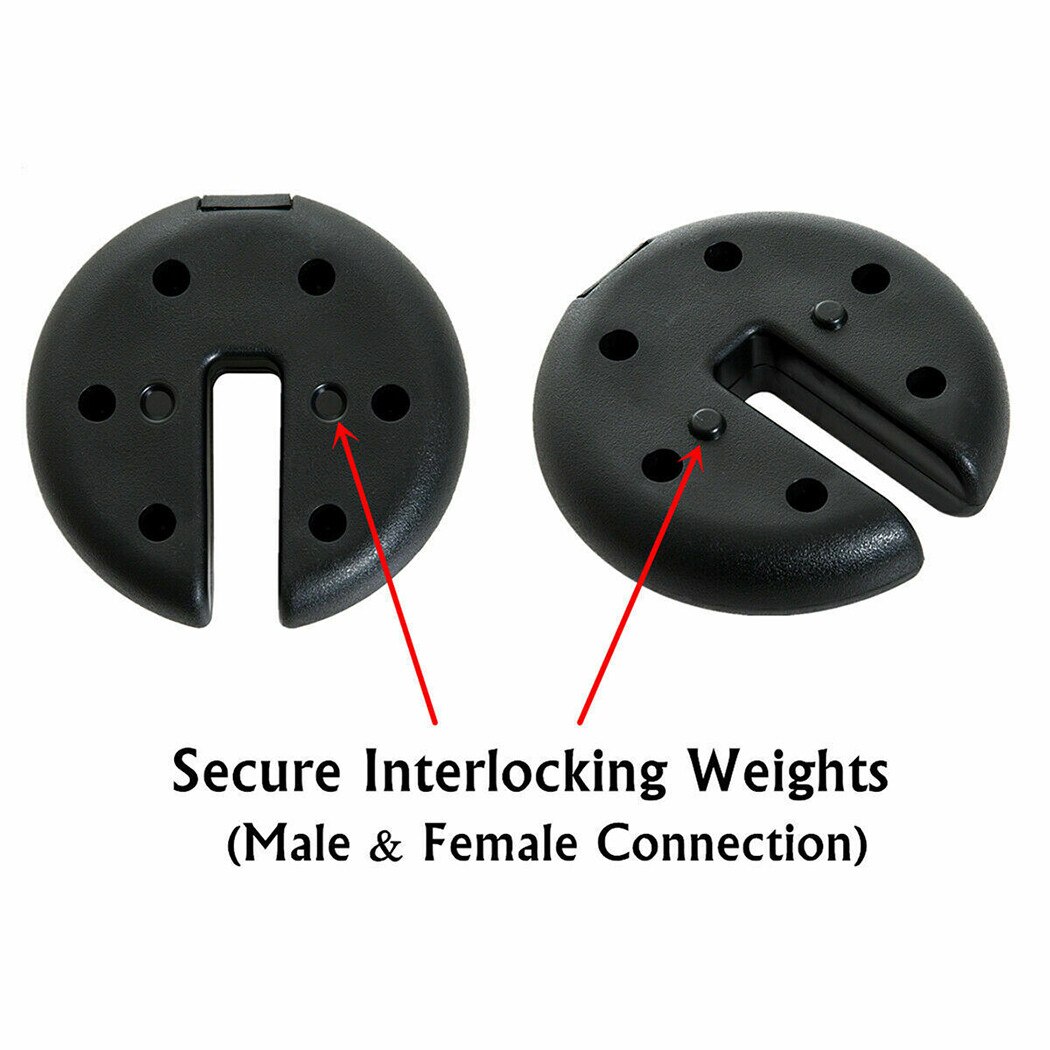 4Pcs PE Outdoor Canopy Tent Leg Weights Heavy Duty Anchor Stand Umbrella Gazebo Base Fit Most Canopy Legs