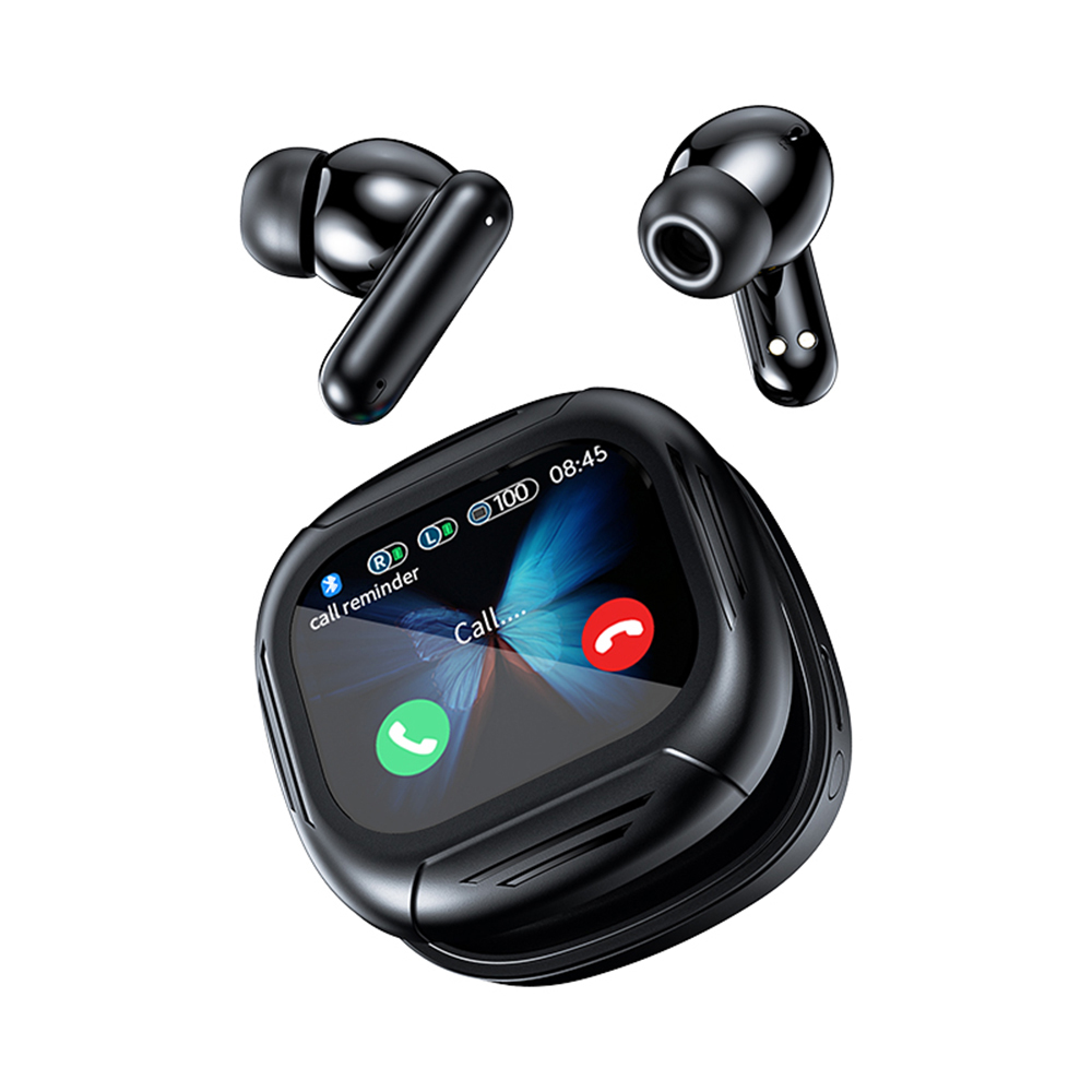 voll-Touchscreen-Kopfhörer ANC Bluetooth 5.4 Ohrhörer mit Geräuschunterdrückung, kabellose in-Ohr-ENC-Ohrhörer mit Mikrofon für Smartphone