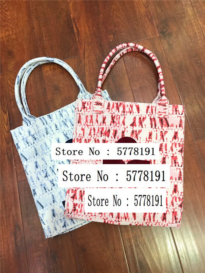 New Woman Colorful Tie dye stampato Canvas Tote bag Shopping Bags lettere grandi borse frontali