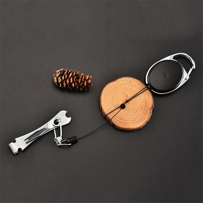 Fishing Quick Knot Tool Fast Tie Nail Knotter Line Cutter Clipper Nipper with Retractor Fly Tying Tool Tackle Gear