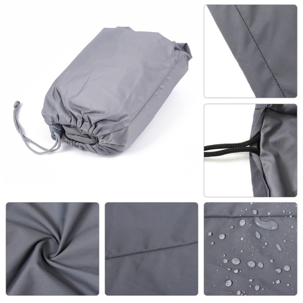 Tub Spa Cap Guard Dust Cover Waterproof Drawstring UV Heat Weather Resistant 207*207*30cm Silver Dust-proof