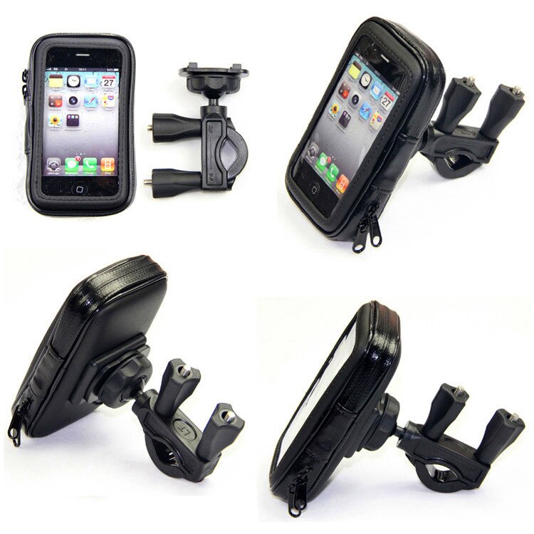 Fahrrad Motorrad Telefon Halter Mobilen Ständer Unterstützung Für iPhone 6 6S 7 Plus GPS Bike Halter Wasserdichte Tasche Soporte movil Moto