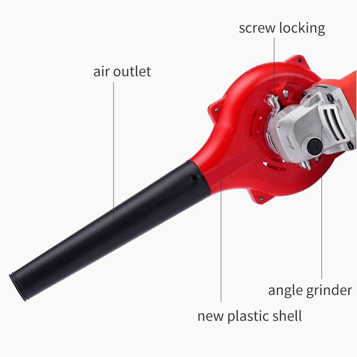 2 in1 Electric Air Blower Dust Blowing Dust Grinder Air Blower Bracket For 100 Angle Grinder Into Blower