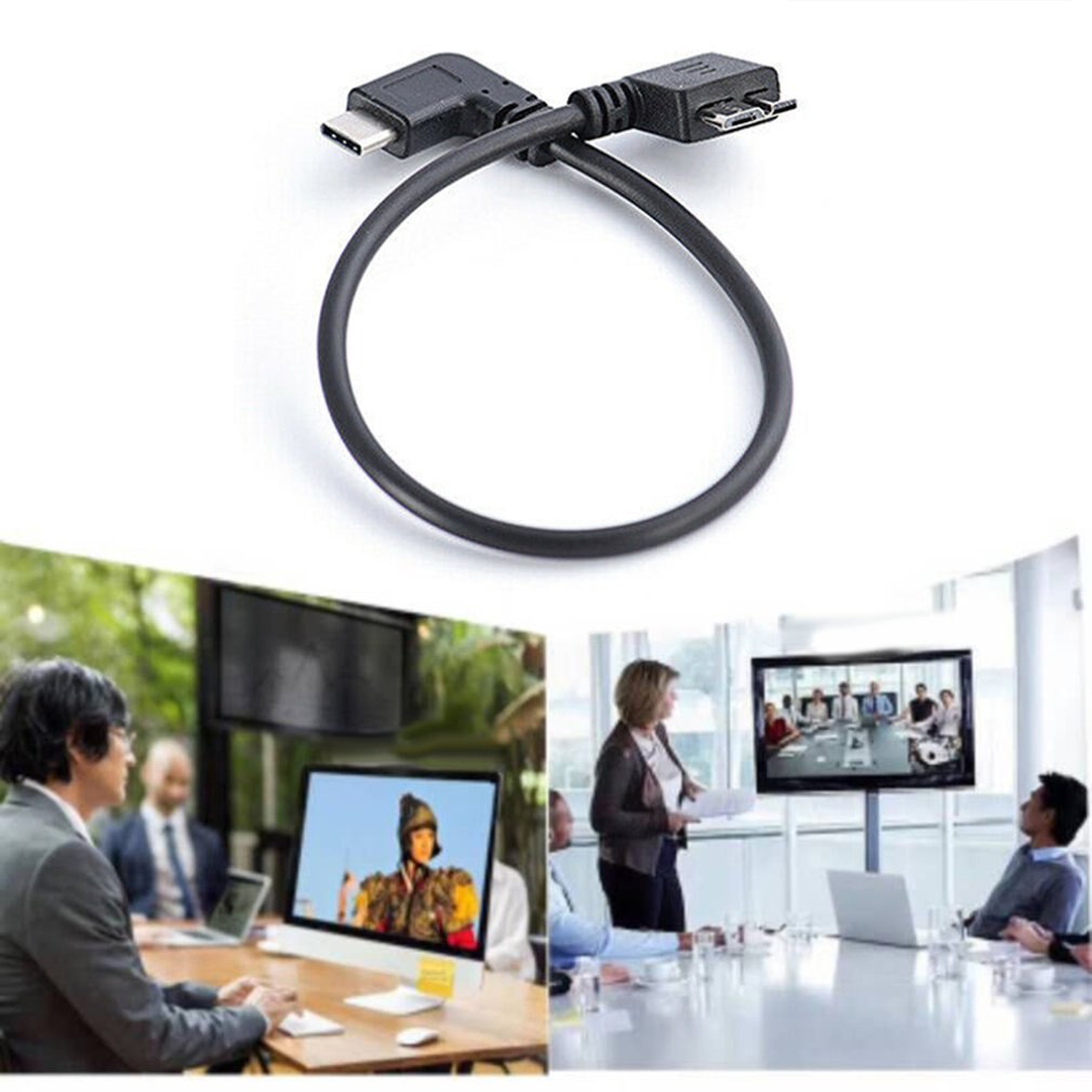 Usb 3.1 type-c til usb 3.0 micro b kabel stik til hdd ekstern harddisk smartphone macbook pc dato overførsel kabel