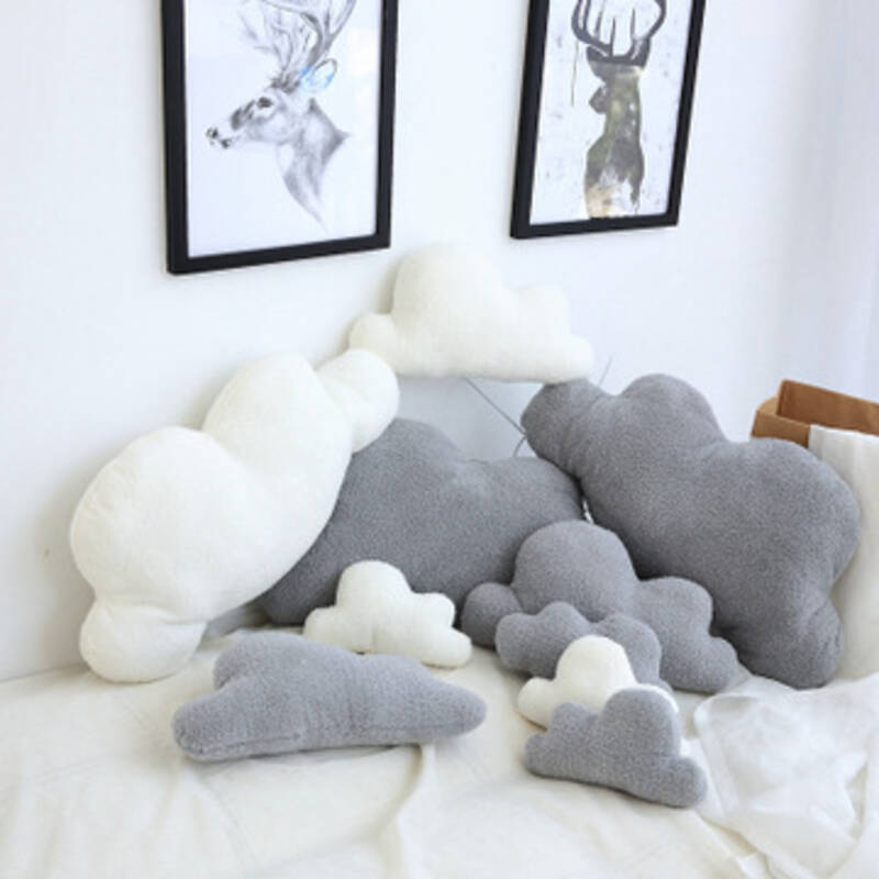 25-60Cm Nordic Zachte Wolk Kussen Auto Pluche Dutje Kussens Sofa Kussen Creatief Cadeau Voor Meisjes Woondecoratie