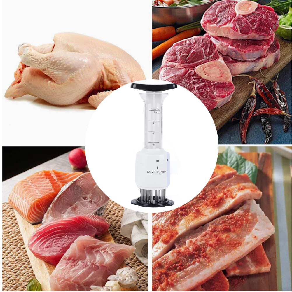 Professionele Steak Vlees Marinade Kruiden Injector Tenderizer Keuken Accessoire Steak Infusie Tenderizing Marinade Saus