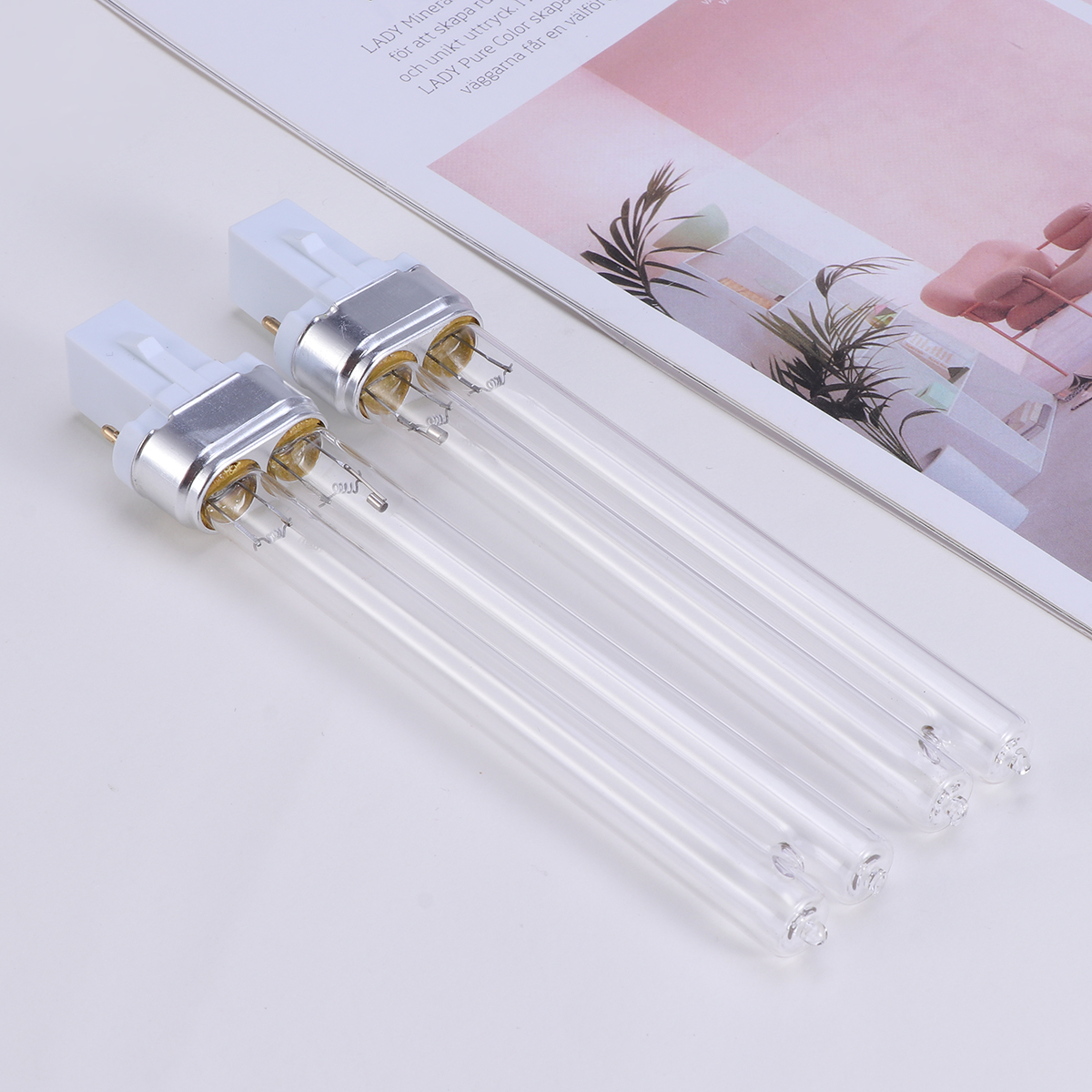 2 stk. 11w lamper uv-pærer til akvarium ( (g23 lampeholdere) uv-sterilisator uv-lampe