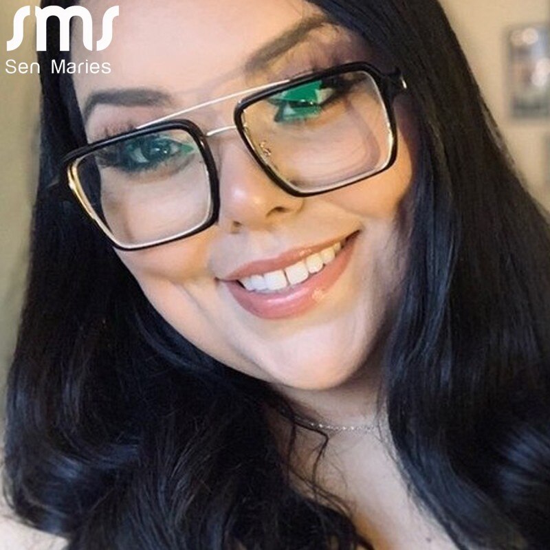 Vierkante Optische Bril Klassieke Recept Glas Vrouwen Vierkante Bijziendheid Brillen Frames Mannen Bril Frames