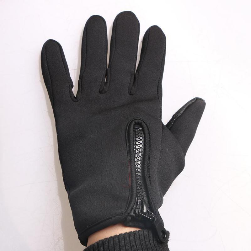 1 par luvas de esqui inverno à prova vento respirável tela toque ao ar livre esportes quentes luvas snowboard unisex motocicleta ciclismo luva