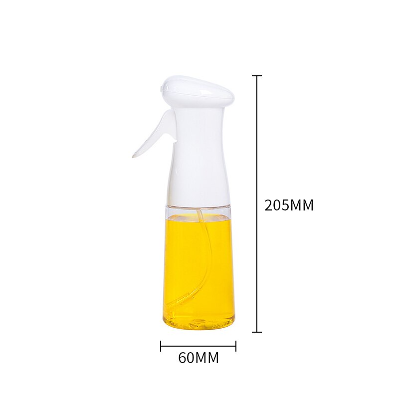 210ml olie sprayflaske madlavning bagning eddike tågesprøjte grill sprayflaske til køkken madlavning grill grill ristning: Type 1 hvid