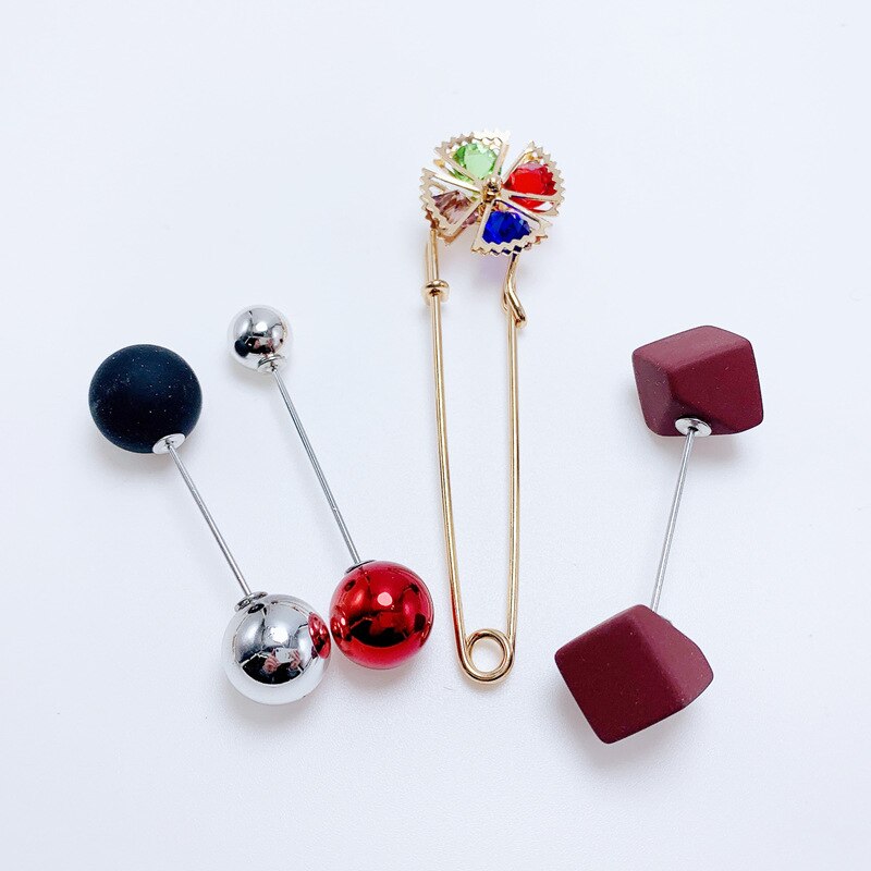 10 stuks kristallen strass broche jurk decoratie schattige gesp speld grote veiligheidsspeld kraag vrouwen sieraden voor kleding ornament