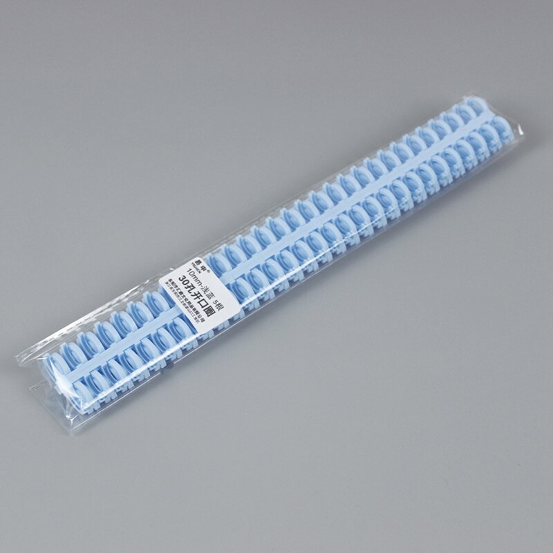 5Pcs 30 Holes Book Ring Loose Leaf Binder Spiral Rings Binding Coil Spines Plastic Notebook Binder Spiral Coils for DIY