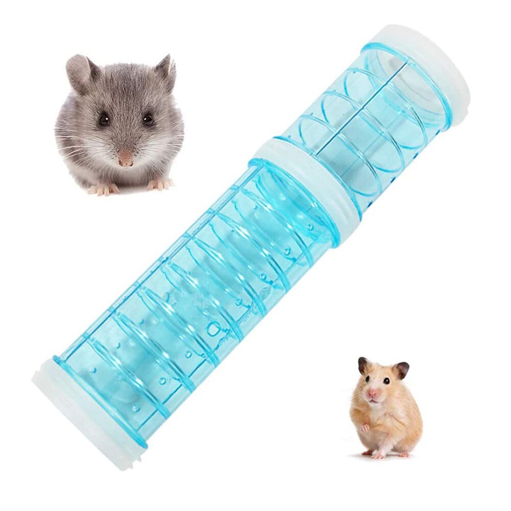 Blauw/Wit Hamster Buis Kleine Huisdier Tunnel Interactieve Hamster Buis Externe Pijp Kanaals Speelgoed Hamster Buis Kanaals Speelgoed