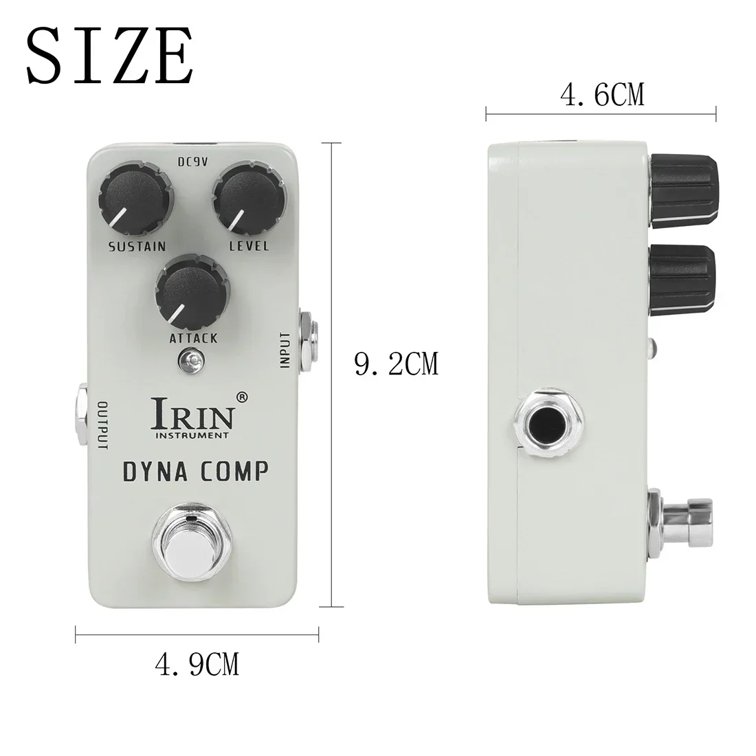 IRIN RS-12 Dyna Comp Pedal de efeito de guitarra Pedal de efeito comprimido Retro Ross Line True Bypass Peças e acessórios de guitarra elétrica